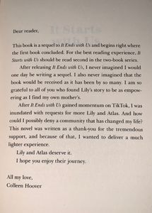 It’s starts With Us - By : Colleen Hoover