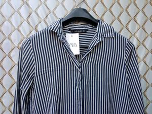 New With Tag Zara Striped Oversized Shirt