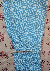 Blue Flower Print Dress