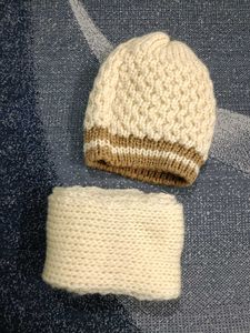 Woolen Muffler With Cap