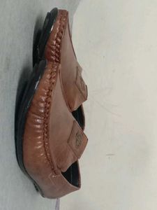 Yuva Choice Brown Leather Loafers