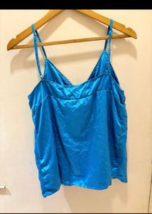 Blue Spaghetti Strap Top