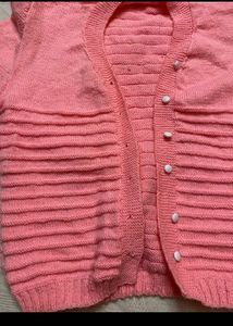 Pink warm cardigan