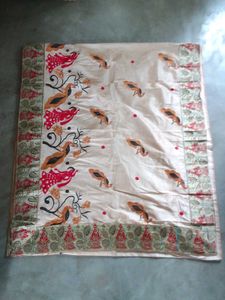 Motka Silk Hand Embroidery Saree