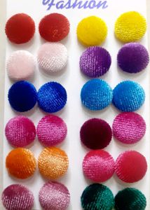 New Designer 60 Set 5 Dozen Velvet Work Stud Earri