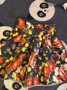 Floral Print Skirt