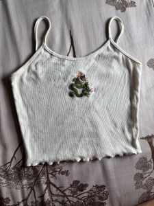 Dragon Embroidered Tank Top