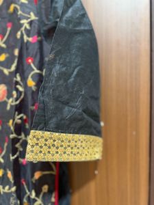 Black And Red Anarkali Kirti XXL Size New W/o Tag