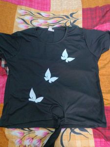 Black Butterfly Tee