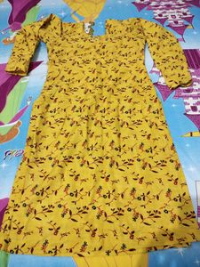 Yellow Printed Suit
