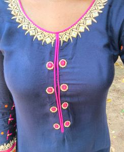 Elegant Embroidered Party Wear Kurta