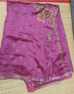 Purple festivewear Saree