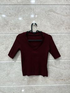 Red Wine crop top