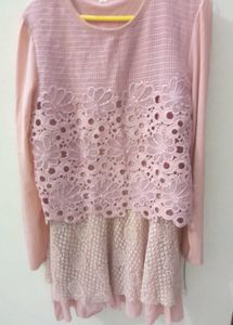 Blush Lace Top