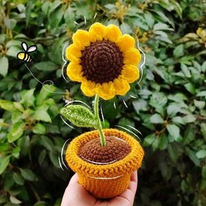Crochet Sunflower Plant