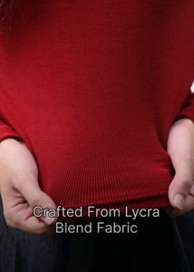 Stylish Maroon Fitted Top