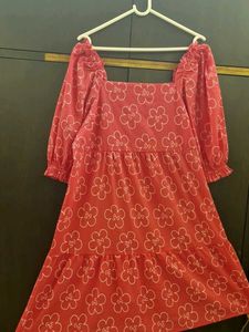 Pink Floral Mini Dress