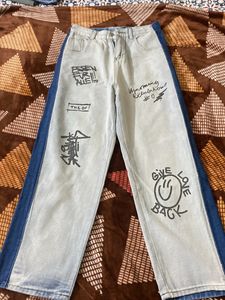 Urbanic Dual Toned Blue Jeans