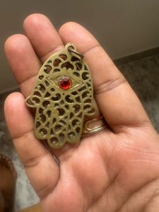 Reiki Charged  brass Hamsa Hand