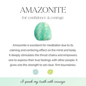 7 Chakra Amazonite Crystal Pendant
