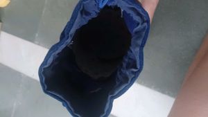 Blue Embellished  Potli Pouch