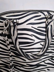 Zebra Print Dome Satchel