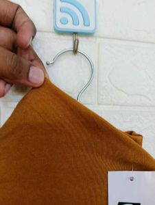 Zara Brown Turtleneck Top