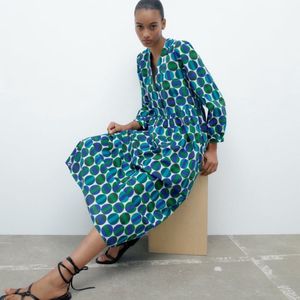 Limited Edition Bohemian Cotton Printed Zara Dress