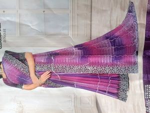 latest trend beautiful women saree,Elegant Purple