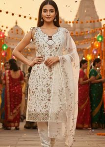 Floral Print Salwar Kameez