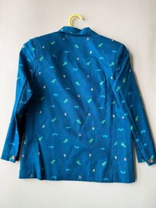 Boys Party Wear Smart Jacket Dino Print