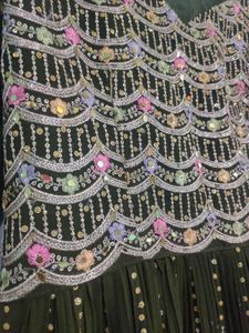 Green Embroidered Kurta Set