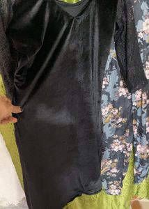 Dhoti Salwar &amp; Velvet Top