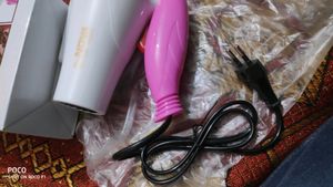 Nova NV-1290 1000W Hair Dryer/Blower (1000w, Pink), Foldable, Brand New, Box packed