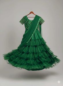 Emerald Green Ethnic Gown