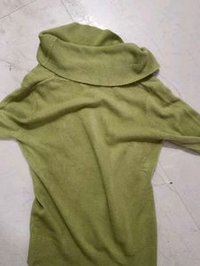 Green Turtleneck Sweater