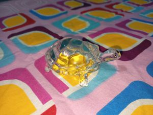 Classy Transparent Glass Paperweight (Turtle)