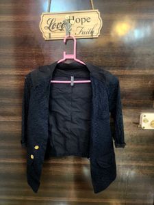 Black Net Fancy Blazer