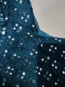 Peacock Green Colour Long Kurti