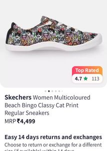 BOBS from Skechers Cat Print Shoes