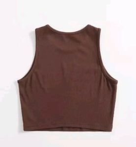 Brown LA Crop Top