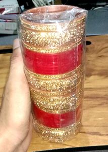 Red &amp; Gold Bridal Bangles