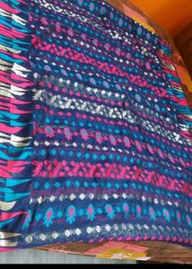 multicolour jamdani saree