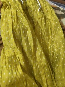 Yellow Polka Dot Skirt