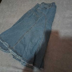 Midi Denim Skirt