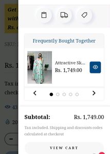 Trending Full Flair Stitched Gown