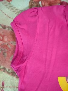 Pink Cotton Women&#39;s Top