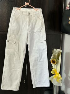 White Cargo Pants