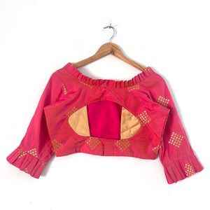 Pink Printed Blouse (Women)