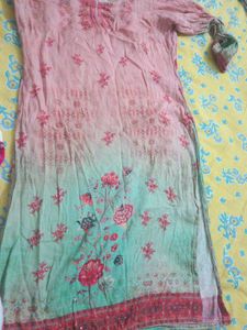 🍀🌺Green Kurta Set